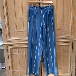 Renuar Small blue striped palazzo pants
